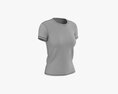 Womens Short Sleeve T-Shirt 02 V2 3Dモデル