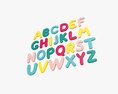 Alphabet Letters 01 3Dモデル