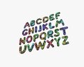 Alphabet Letters 01 Modèle 3d