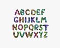 Alphabet Letters 01 3d model