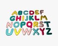 Alphabet Letters 02 3Dモデル