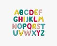 Alphabet Letters 02 3D-Modell