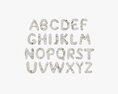 Alphabet Letters 03 3d model