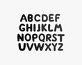 Alphabet Letters 04 3d model