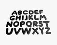 Alphabet Letters 04 Modèle 3d