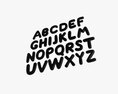 Alphabet Letters 04 Modèle 3d