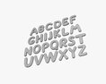 Alphabet Letters 04 3D-Modell