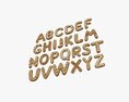 Alphabet Letters Decorated 01 Modelo 3D