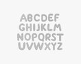 Alphabet Letters Decorated 01 3D модель