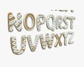 Alphabet Letters Decorated 03 3D模型