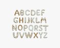 Alphabet Letters Decorated 03 3Dモデル