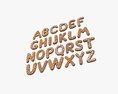 Alphabet Letters Decorated 04 3D-Modell