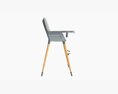 Babylo Baby Highchair With Table 3d model