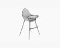 Babylo Baby Highchair With Table Modello 3D
