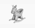 Baby Unicorn Rocking Chair 01 3d model
