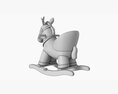 Baby Unicorn Rocking Chair 01 3d model
