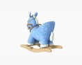 Baby Unicorn Rocking Chair 02 3d model