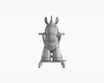 Baby Unicorn Rocking Chair 03 3D 모델 