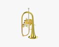Brass Bell Flugelhorn 3D модель