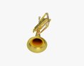 Brass Bell Flugelhorn 3D 모델 
