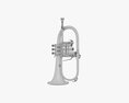 Brass Bell Flugelhorn Modèle 3d