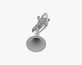 Brass Bell Flugelhorn 3D модель