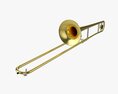 Brass Bell Tenor Trombone Modèle 3d