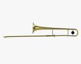 Brass Bell Tenor Trombone Modelo 3d