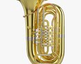 Brass Bell Tuba 3D 모델 