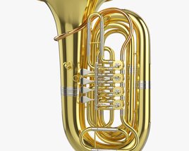 Brass Bell Tuba 3Dモデル