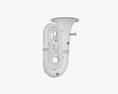 Brass Bell Tuba 3D модель