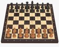 Chess Board Game Pieces Modello 3D