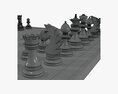 Chess Board Game Pieces 3D модель
