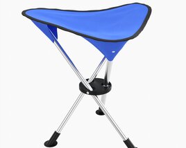 Folding Camping Chair 3D-Modell