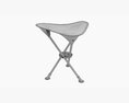 Folding Camping Chair Modelo 3D
