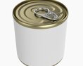 Canned Food Round Tin Metal Aluminum Can 014 3d model