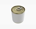 Canned Food Round Tin Metal Aluminum Can 014 3D модель