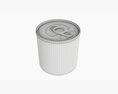 Canned Food Round Tin Metal Aluminum Can 014 Modello 3D