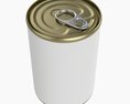 Canned Food Round Tin Metal Aluminum Can 015 3d model