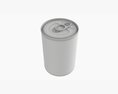 Canned Food Round Tin Metal Aluminum Can 015 3D模型