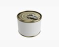 Canned Food Round Tin Metal Aluminum Can 016 3Dモデル