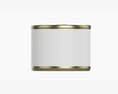 Canned Food Round Tin Metal Aluminum Can 016 3D模型