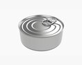 Canned Food Round Tin Metal Aluminum Can 017 3d model