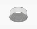 Canned Food Round Tin Metal Aluminum Can 017 3d model
