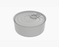 Canned Food Round Tin Metal Aluminum Can 017 3D 모델 