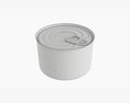Canned Food Round Tin Metal Aluminum Can 018 3D-Modell