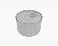 Canned Food Round Tin Metal Aluminum Can 018 3D模型