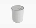 Canned Food Round Tin Metal Aluminum Can 019 3d model