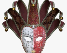 Carnival Venetian Mask 02 3D model