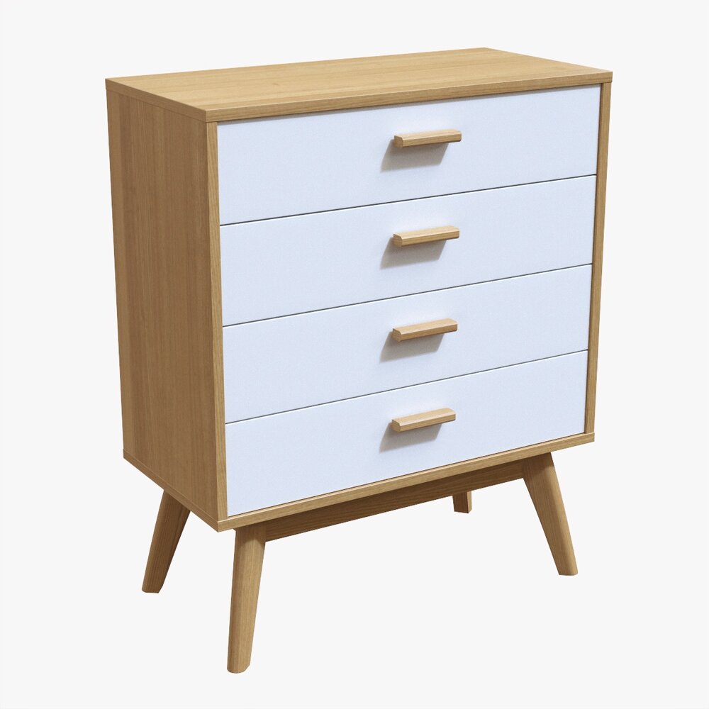 Chest Of Drawers 02 3D 모델 